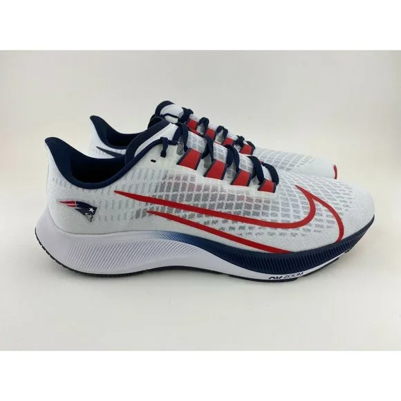 Nike Air Zoom Pegasus 37 New England Patriots Men's Sneakers Shoe NFL